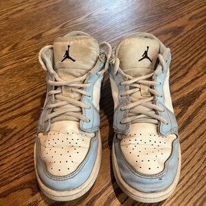 Light blue and white Jordan Sneakers